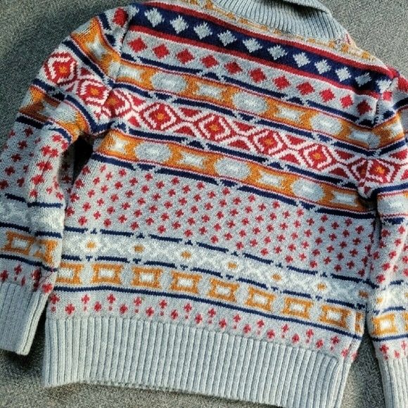 Mixed Pattern Knit Sweater - Picture 4 of 5
